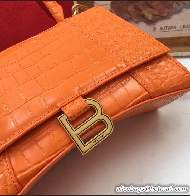 Traditional Discount Balenciaga Original Leather 2594 orange