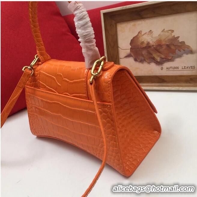 Traditional Discount Balenciaga Original Leather 2594 orange