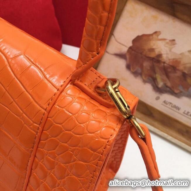 Traditional Discount Balenciaga Original Leather 2594 orange