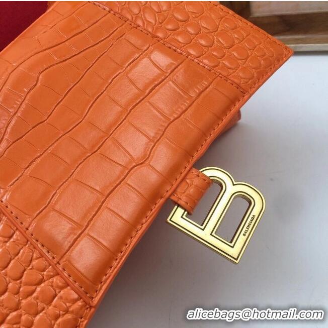 Traditional Discount Balenciaga Original Leather 2594 orange