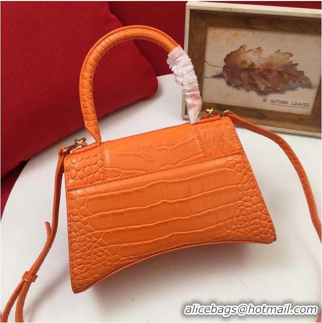 Traditional Discount Balenciaga Original Leather 2594 orange