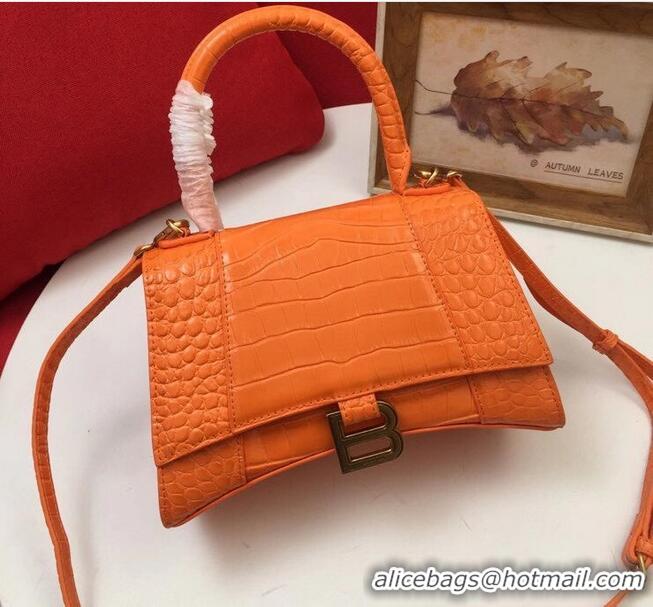 Traditional Discount Balenciaga Original Leather 2594 orange