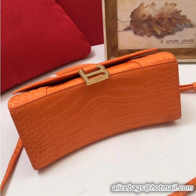 Traditional Discount Balenciaga Original Leather 2594 orange