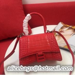 Top Design Balenciaga Original Leather 2595 Red