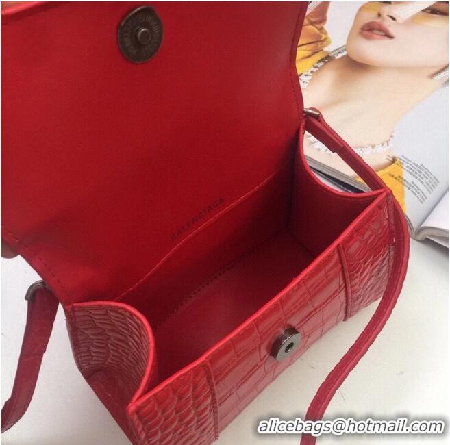 Top Design Balenciaga Original Leather 2595 Red