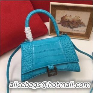 Super Quality Balenciaga Original Leather 2594 sky blue