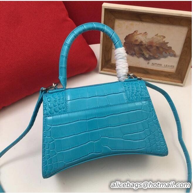 Super Quality Balenciaga Original Leather 2594 sky blue