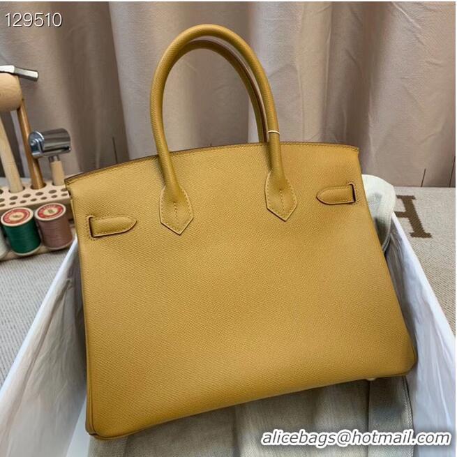 Popular Style Hermes Birkin 25CM Tote Bag Original Leather H25T Yellow