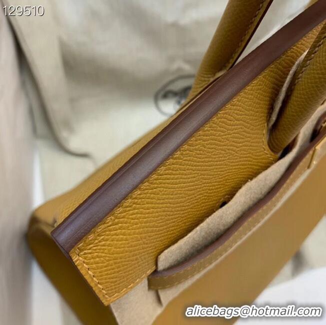 Popular Style Hermes Birkin 25CM Tote Bag Original Leather H25T Yellow