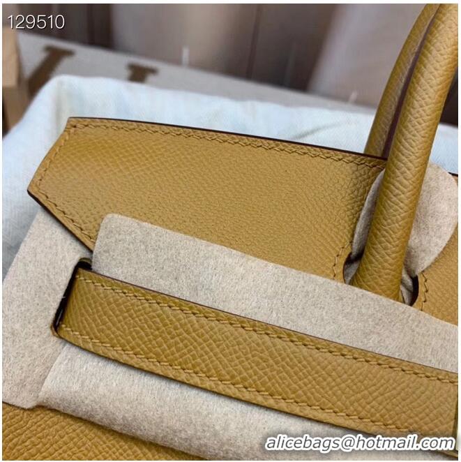 Popular Style Hermes Birkin 25CM Tote Bag Original Leather H25T Yellow