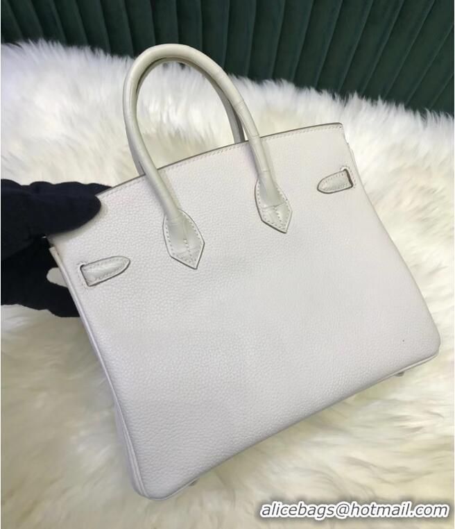 Traditional Specials Hermes Birkin Bag Original Leather crocodile togo HBK2530 &white