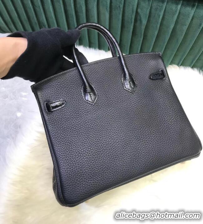 Promotional Hermes Birkin Bag Original Leather crocodile togo HBK2530 black