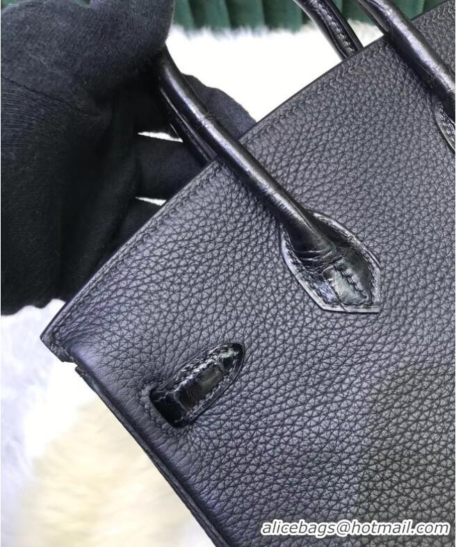 Promotional Hermes Birkin Bag Original Leather crocodile togo HBK2530 black