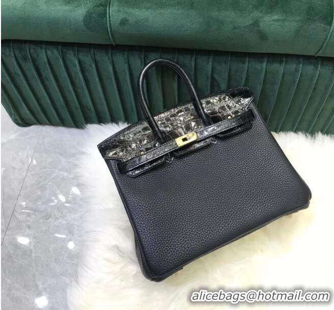 Promotional Hermes Birkin Bag Original Leather crocodile togo HBK2530 black