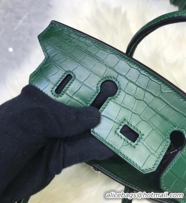 Good Product Hermes Birkin Bag Original Leather crocodile togo HBK2530 blackish green