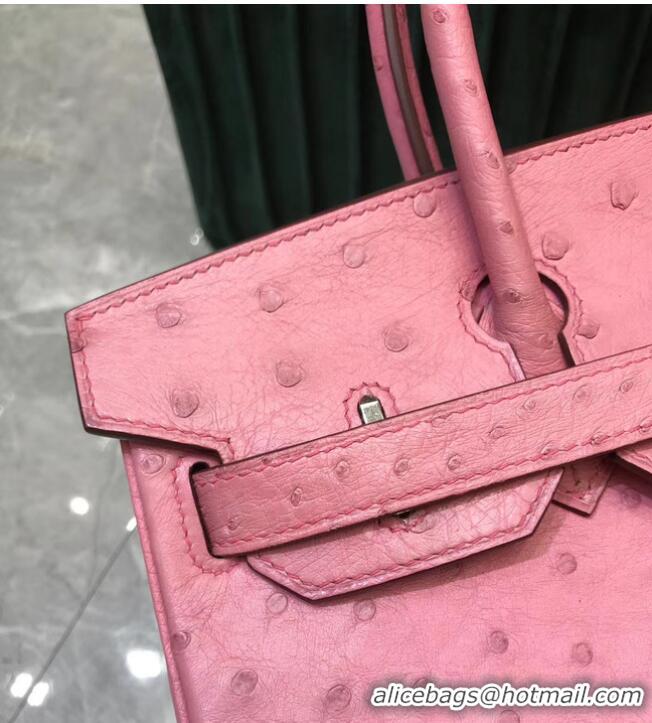 Market Sells Hermes Birkin Bag Original Leather Ostrich skin HBK2530 pink