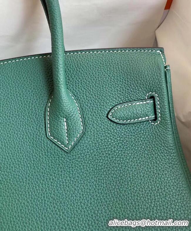 Top Quality Hermes Birkin Bag Original Togo Leather 17825 Green