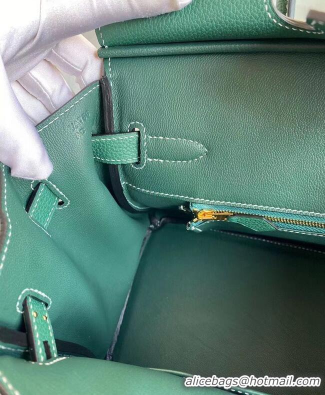 Top Quality Hermes Birkin Bag Original Togo Leather 17825 Green