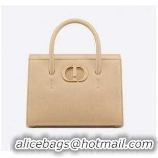 Cheap Price DIOR MEDIUM ST HONORE TOTE Grained Calfskin M9321UMBA Beige