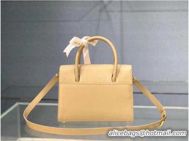 Cheap Price DIOR MEDIUM ST HONORE TOTE Grained Calfskin M9321UMBA Beige