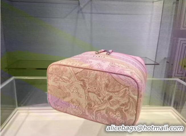 Buy Discount Dior Toile de Jouy Embroidery DIORTRAVEL VANITY CASE S5480V pink