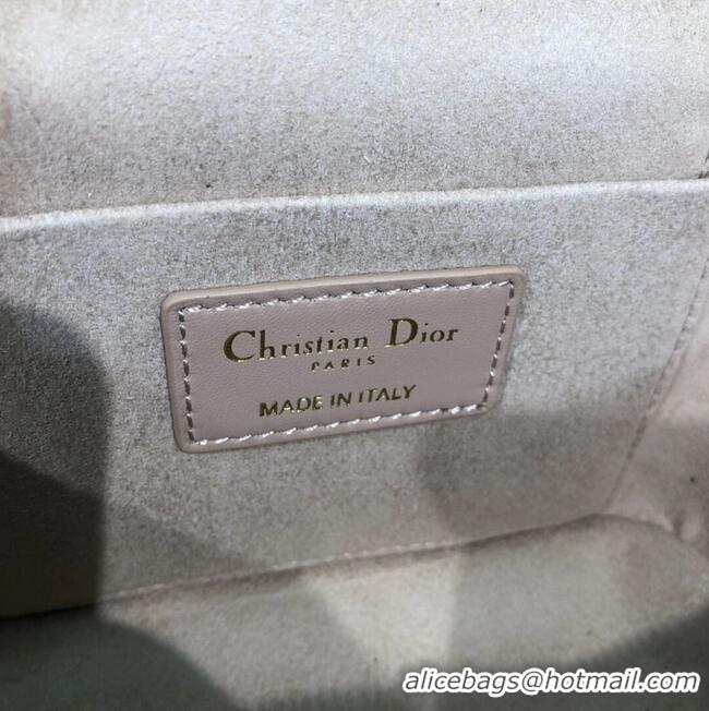 Unique Grade DIOR SMALL DIORTRAVEL VANITY CASE Cannage Lambskin S5488U Rose Des Vents