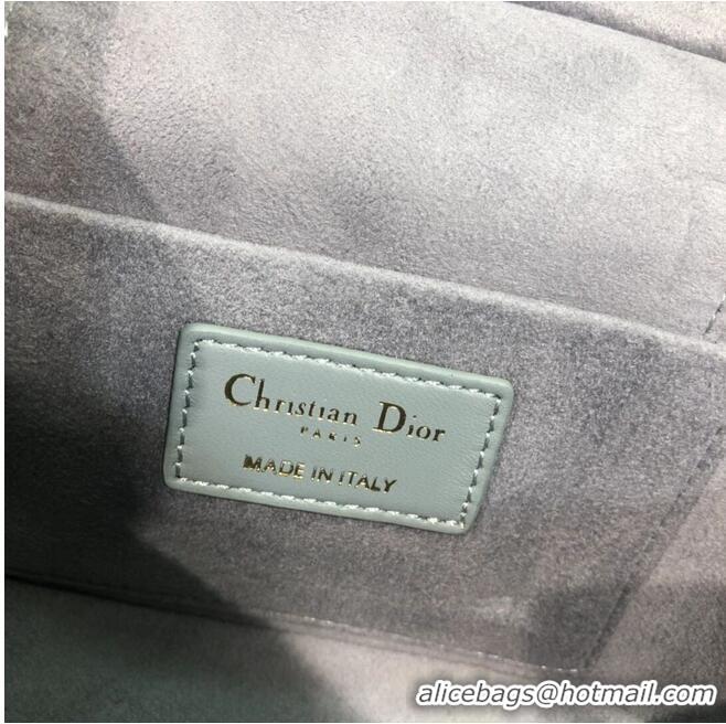 Popular Style DIOR SMALL DIORTRAVEL VANITY CASE Cannage Lambskin S5488U Gray