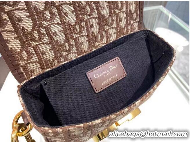 Big Enough 30 MONTAIGNE BOX BAG Brown Dior Oblique Jacquard M9204