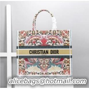 Specials DIOR BOOK TOTE Latte Multicolor Dior Zodiac Embroidery M1286Z-2