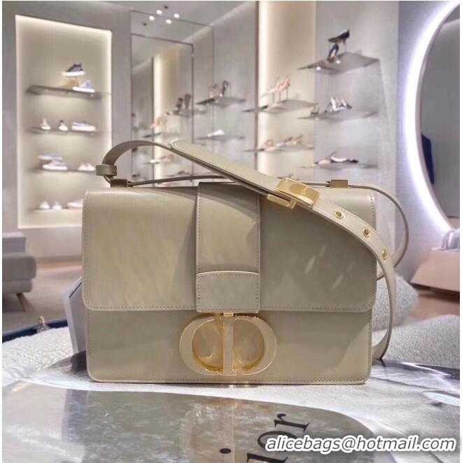 Good Quality DIOR 30 MONTAIGNE BAG Box Calfskin M9203UM Beige