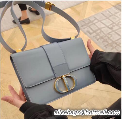 Hot Sell DIOR 30 MONTAIGNE BAG Cloud Box Calfskin M9203UM Blue