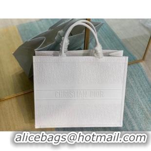 New Release Creation DIOR BOOK TOTE BAG IN Calfskin M1296Z White