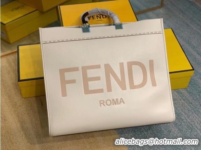 Grade Quality FENDI SUNSHINE large beige leather shopper 8BH387A