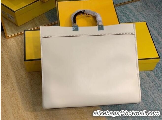 Grade Quality FENDI SUNSHINE large beige leather shopper 8BH387A