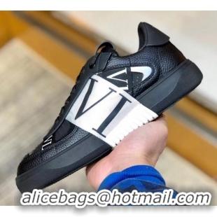 Best Price Valentino Calfskin VL7N Sneaker with Bands For Women and Men 032701 Black