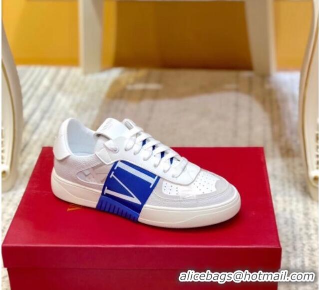 Perfect Valentino Calfskin VL7N Sneaker with Bands For Women and Men 032701 Blue