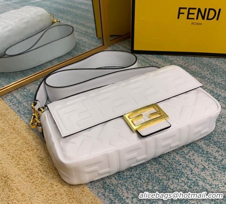 Super Quality Fendi BAGUETTE Shoulder Bag 8BR600 white