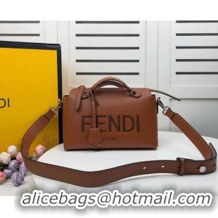 Buy Discount FENDI MEDIUM BY THE WAY leather Boston bag 8BL146A Brown