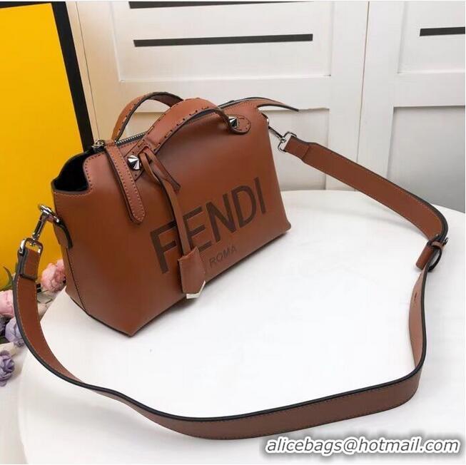 Buy Discount FENDI MEDIUM BY THE WAY leather Boston bag 8BL146A Brown