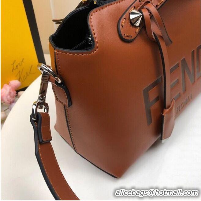 Buy Discount FENDI MEDIUM BY THE WAY leather Boston bag 8BL146A Brown