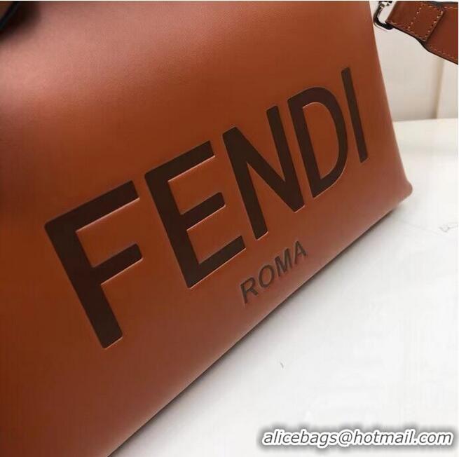 Buy Discount FENDI MEDIUM BY THE WAY leather Boston bag 8BL146A Brown