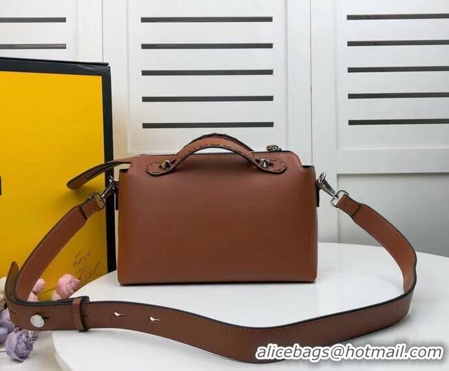 Buy Discount FENDI MEDIUM BY THE WAY leather Boston bag 8BL146A Brown