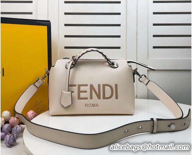 Popular Style FENDI MEDIUM BY THE WAY leather Boston bag 8BL146A beige