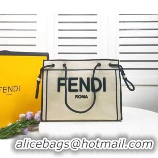 Buy Inexpensive FENDI canvas bag F6501 gray