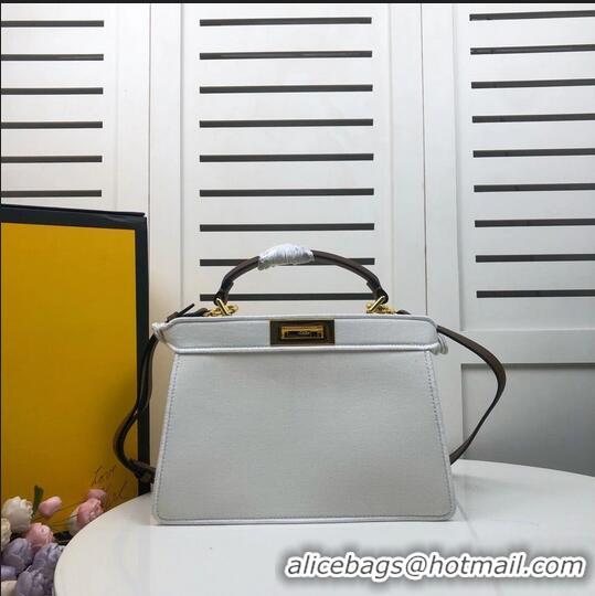 Best Price FENDI PEEKABOO ICONIC with white embroidery decoration F6509