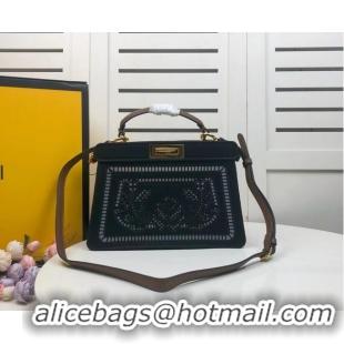 Spot Bulk FENDI PEEKABOO ICONIC with black embroidery decoration F6509