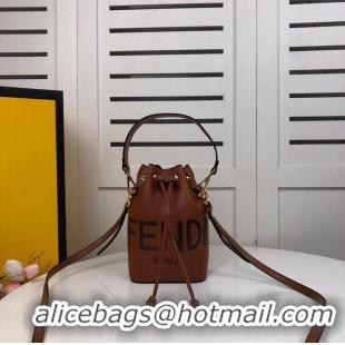 Best Price FENDI MON TRESOR Brown leather mini-bag 8BS010