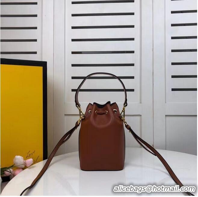 Best Price FENDI MON TRESOR Brown leather mini-bag 8BS010