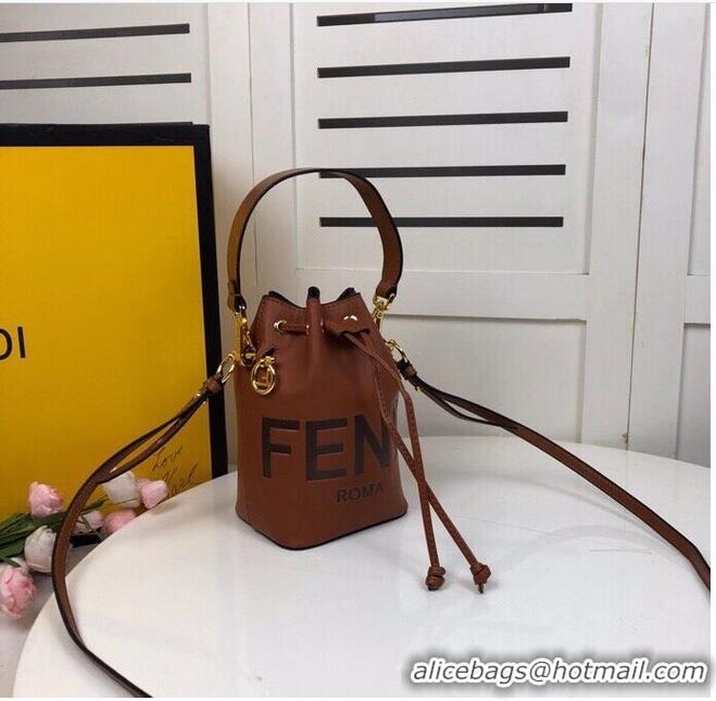 Best Price FENDI MON TRESOR Brown leather mini-bag 8BS010