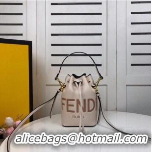 Fashion Discount FENDI MON TRESOR beige leather mini-bag 8BS010